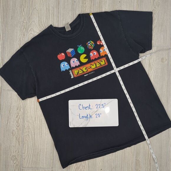 Pac-Man x Rubiks Cube Retro Games T-Shirt Men's Size XL Black Tshirt - Picture 6 of 6